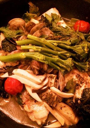 春野菜入り鯛のアクアパッツァ-レシピのメイン写真