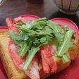 春菊カニカマ☆サンドイッチ