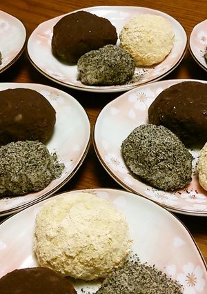 春は･･･牡丹餅。-レシピのメイン写真
