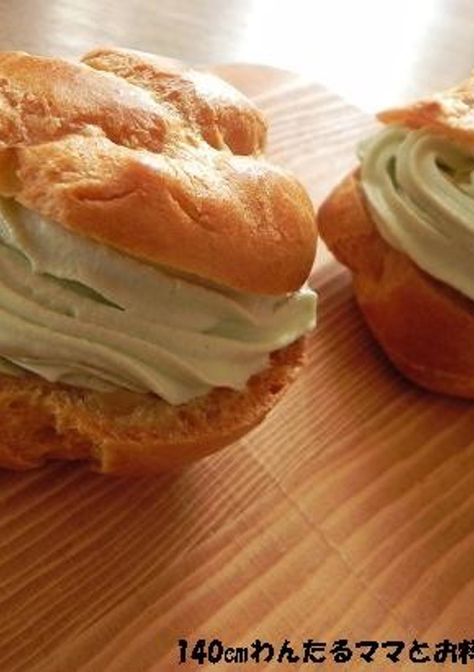 サクサク★抹茶と餡子の和風シュークリーム-レシピのメイン写真