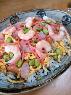 ひじきの煮物リメイク♡簡単洋風ちらし寿司-レシピのメイン写真