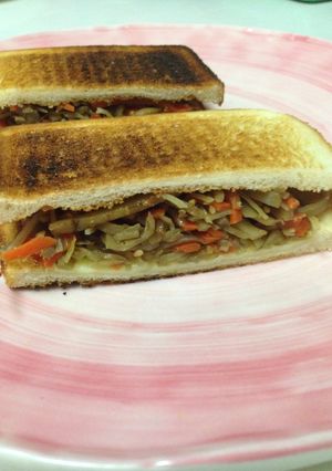 きんぴらごぼうとチーズのサンド-レシピのメイン写真