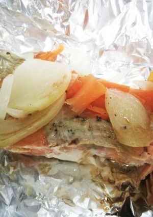 わくわく♪鮭のホイル包み焼き-レシピのメイン写真