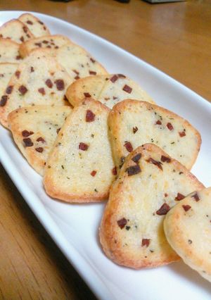 チーズとサラミのおつまみクッキー♡-レシピのメイン写真