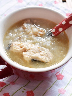 炊飯器で簡単!鮭缶でごちそうお粥さん-レシピのメイン写真