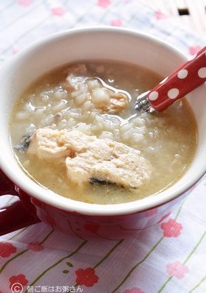 炊飯器で簡単！鮭缶でごちそうお粥さん-レシピのメイン写真