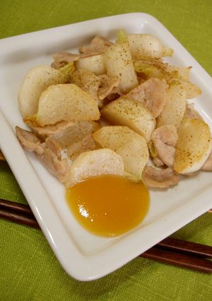 豚とかぶの山椒炒め-レシピのメイン写真