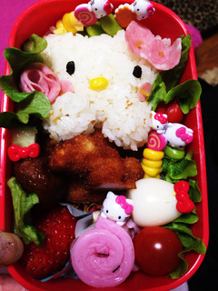 キティちゃんキャラ弁♡とってもキュート-レシピのメイン写真