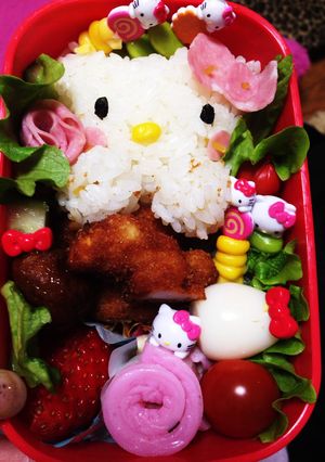 キティちゃんキャラ弁♡とってもキュート-レシピのメイン写真