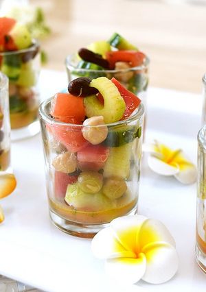 お豆と野菜のマリネサラダ♪-レシピのメイン写真