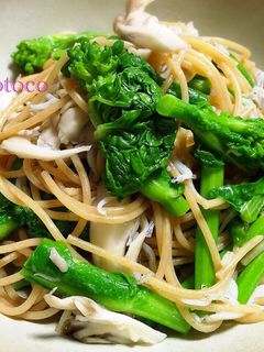 菜の花とシラスのパスタ-レシピのメイン写真