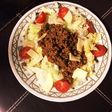 残り物カレーでドライカレー!タコライス風