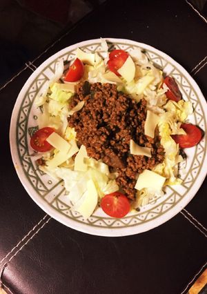 残り物カレーでドライカレー!タコライス風-レシピのメイン写真