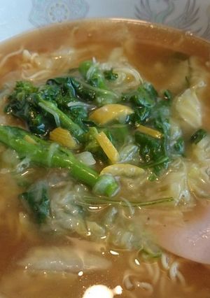 菜の花の柚子餡かけ和風醤油ラーメン-レシピのメイン写真