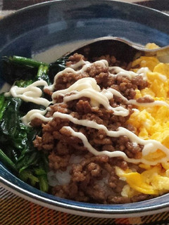 フライパン・包丁不使用♪簡単3色マヨ丼✿-レシピのメイン写真