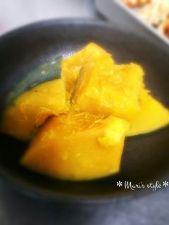 レンジで簡単かぼちゃの煮物♡-レシピのメイン写真