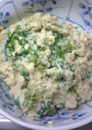 菜の花の白和え-レシピのメイン写真
