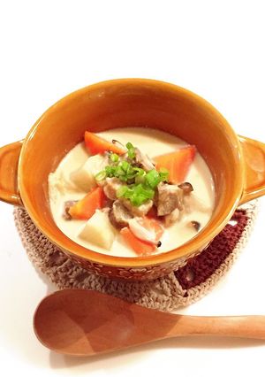 野菜たっぷり♫豆乳スープ-レシピのメイン写真