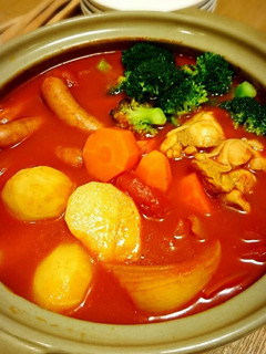 〆がたまらぁ~~~ん❤『トマト鍋』-レシピのメイン写真