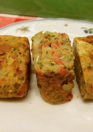 お弁当に！お好み焼き風玉子焼き♪-レシピのメイン写真