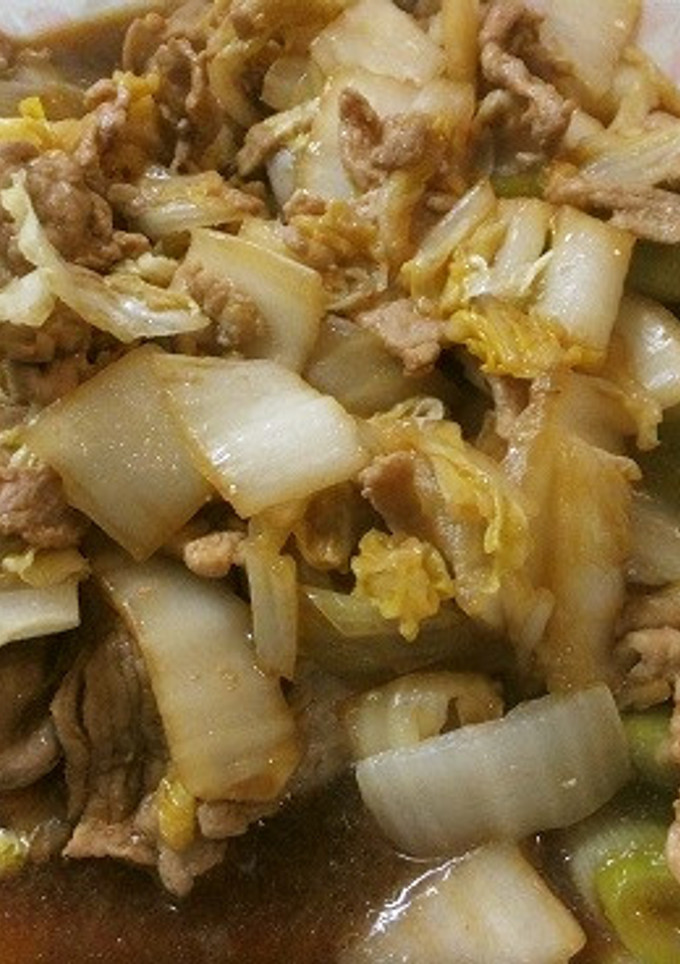 簡単　豚肉と白菜の炒め物-レシピのメイン写真