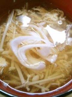 朝食にも♪ 簡単 えのき 卵の お吸い物-レシピのメイン写真