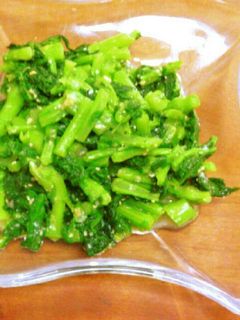 黄金比率で! 青菜の甘味噌和え♪-レシピのメイン写真