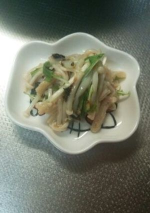 簡単…えのきの梅肉つまみ-レシピのメイン写真