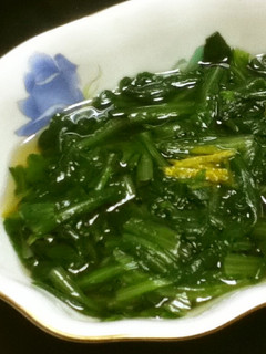 菊菜のお浸しポンペイペッパー入り-レシピのメイン写真