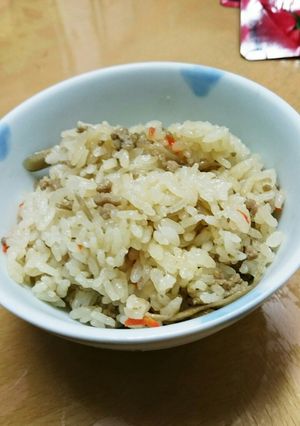 鶏ミンチのまぜごはん-レシピのメイン写真