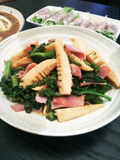 菜の花と筍の炒めもの-レシピのメイン写真