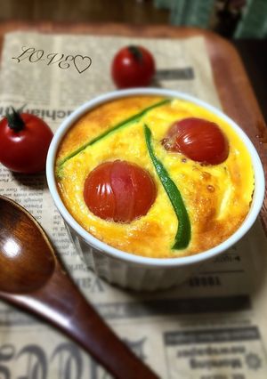 148kcal♡豆腐入りココットオムレツ-レシピのメイン写真