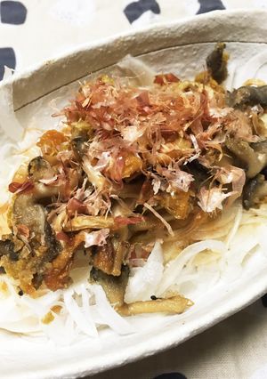 新玉ねぎスライス&揚げきのこのポン酢醤油-レシピのメイン写真