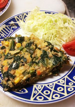 野菜たっぷり！オムレツ-レシピのメイン写真