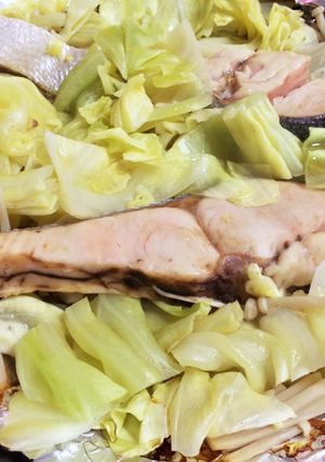 フライパンで鮭のホイル焼き-レシピのメイン写真