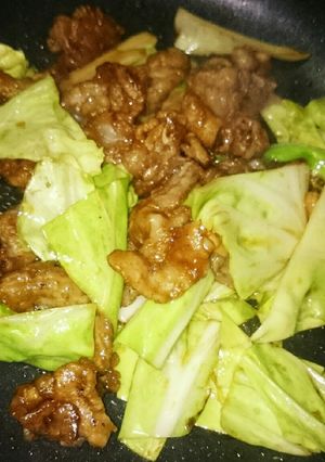 春キャベツと豚肉の回鍋肉風炒め-レシピのメイン写真