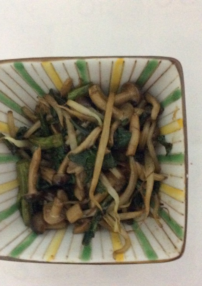 簡単　もやしとしめじのごま油炒め-レシピのメイン写真