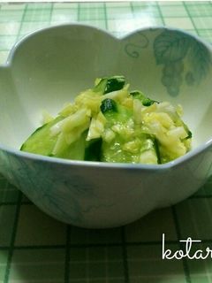 簡単♪❇キャベツときゅうり❇の漬物♪-レシピのメイン写真