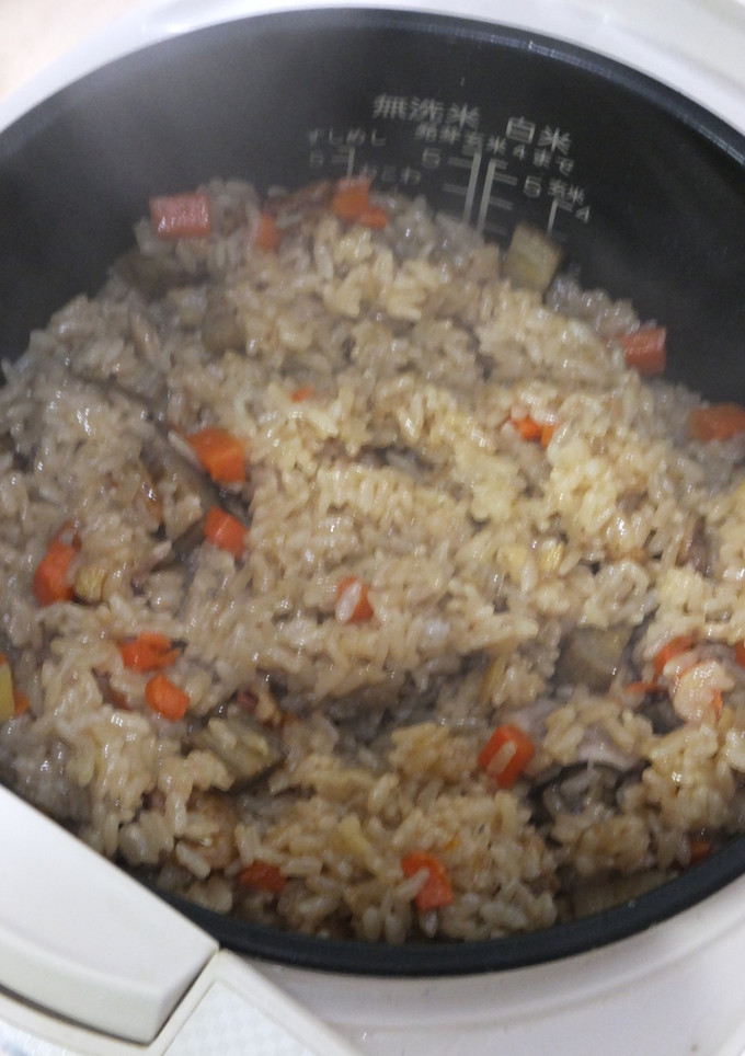 炊飯器で作る中華おこわ時短簡単で美味しい-レシピのメイン写真