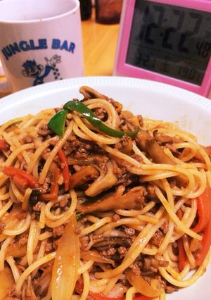 ナポリタンいやミートスパゲティ！-レシピのメイン写真