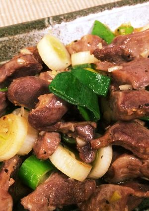 最高！旨い！砂ずりのネギ塩焼き-レシピのメイン写真