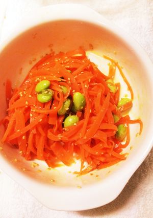 人参と枝豆のナムル風-レシピのメイン写真