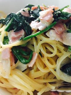 ほうれん草とベーコンのクリームパスタ-レシピのメイン写真