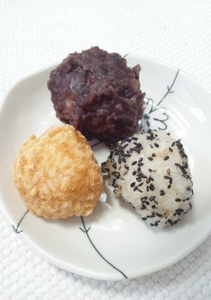 なんちゃってもち米～三色団子～(^・^)-レシピのメイン写真