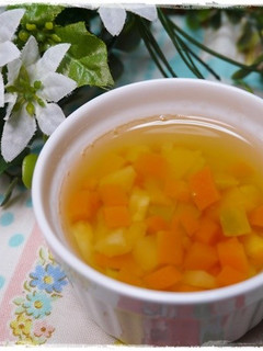 離乳食後期 にんじんいもかぼちゃ味噌汁-レシピのメイン写真