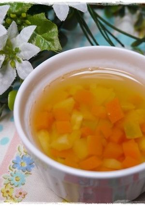 離乳食後期　にんじんいもかぼちゃ味噌汁-レシピのメイン写真