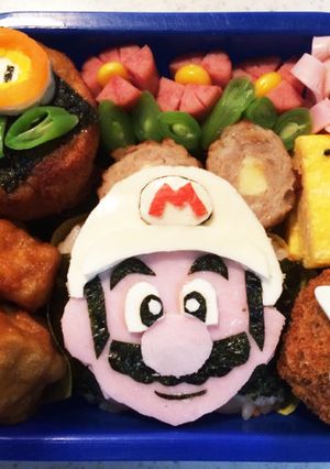 ☆キャラ弁☆ファイアマリオ-レシピのメイン写真