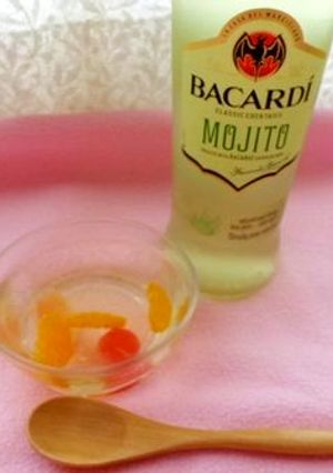 バカルディ＊大人のフルーツポンチゼリー-レシピのメイン写真