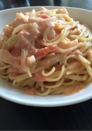 エビとホタテのトマトクリームパスタ-レシピのメイン写真