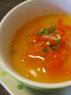 簡単!トマトとセロリのコンソメスープ-レシピのメイン写真